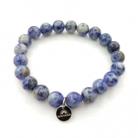 Bracelet Jaspe Bleu 8mm