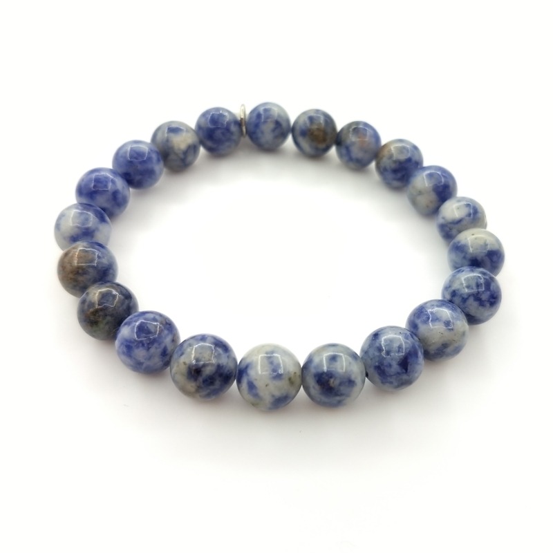 Bracelet Jaspe Bleu 8mm