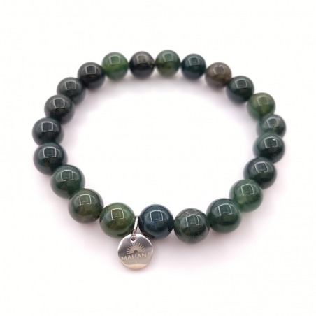 Bracelet Agate Mousse 8mm