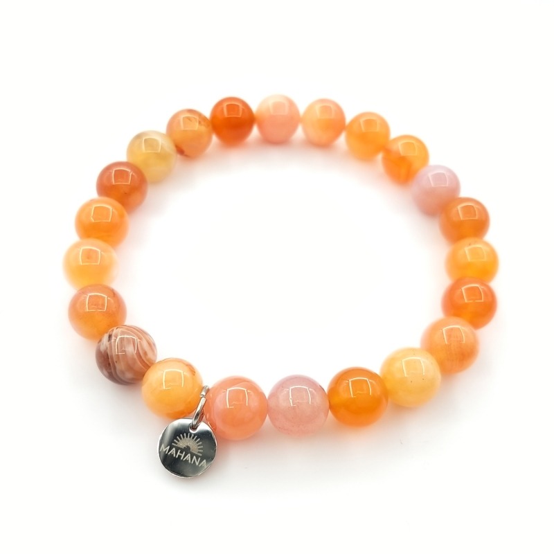 Bracelet Agate du Golfe Persique 8mm