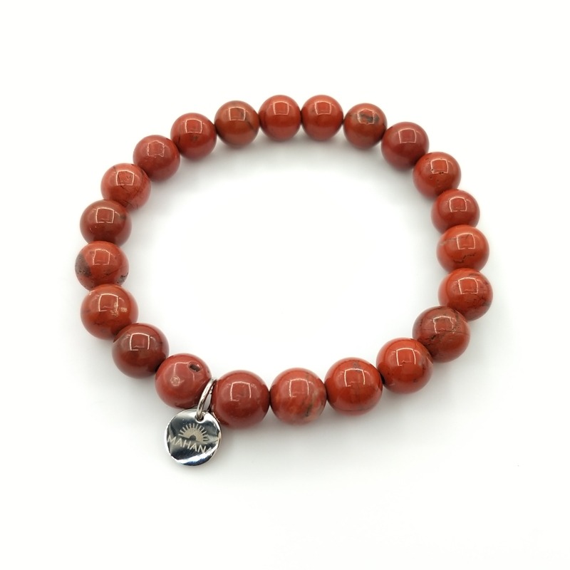 Bracelet Jaspe Rouge 8mm