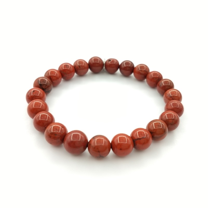 Bracelet Jaspe Rouge 8mm