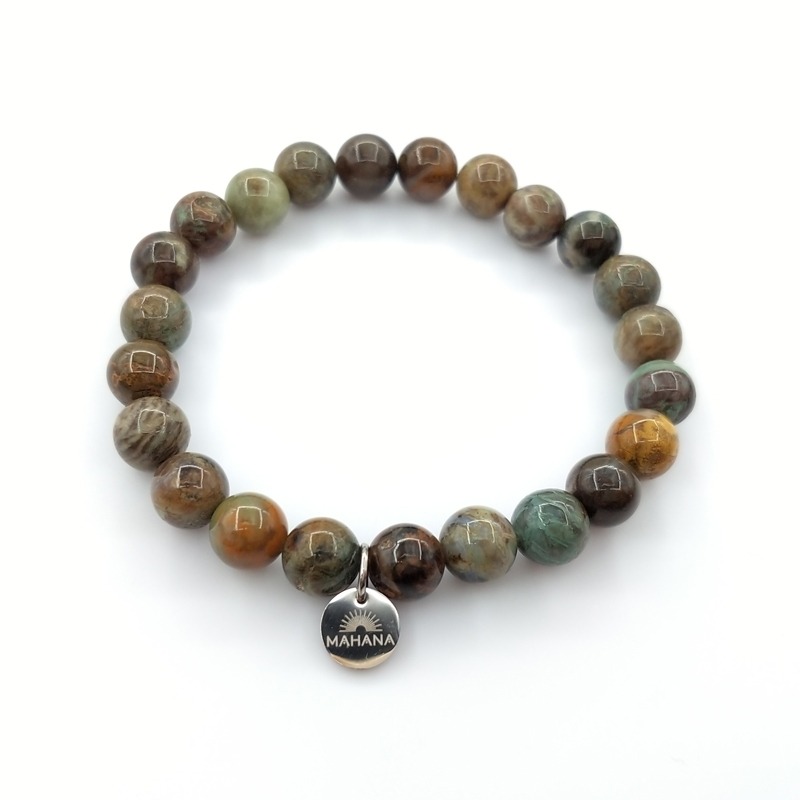 Bracelet Jaspe Vert 8mm