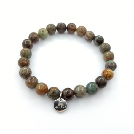 Bracelet Jaspe Vert 8mm