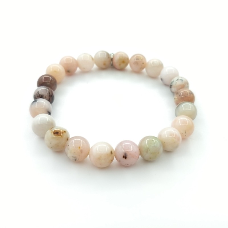 Armband aus rosa Opal 8mm