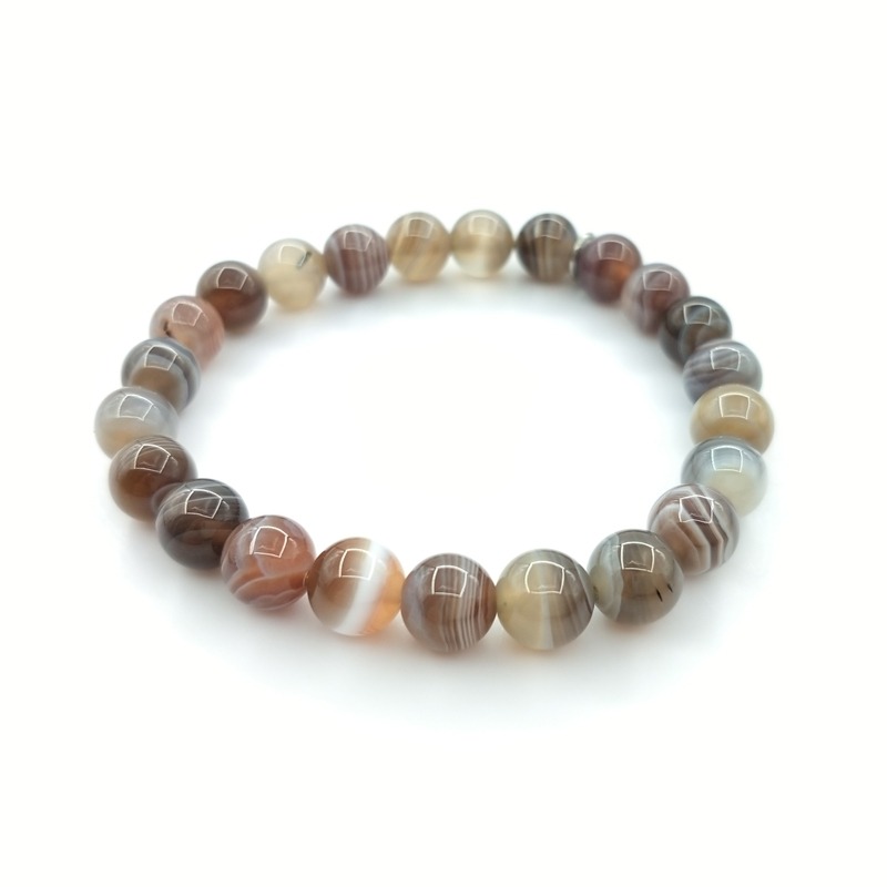 Bracelet Agate Botswana 8 mm