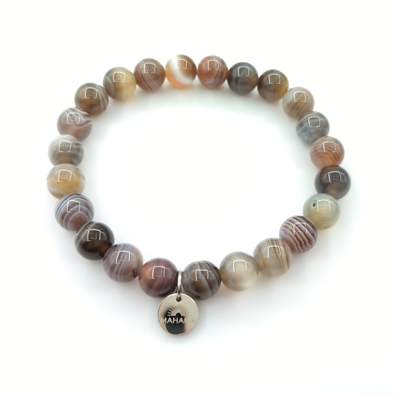 Bracelet Agate du Golfe Persique 8mm