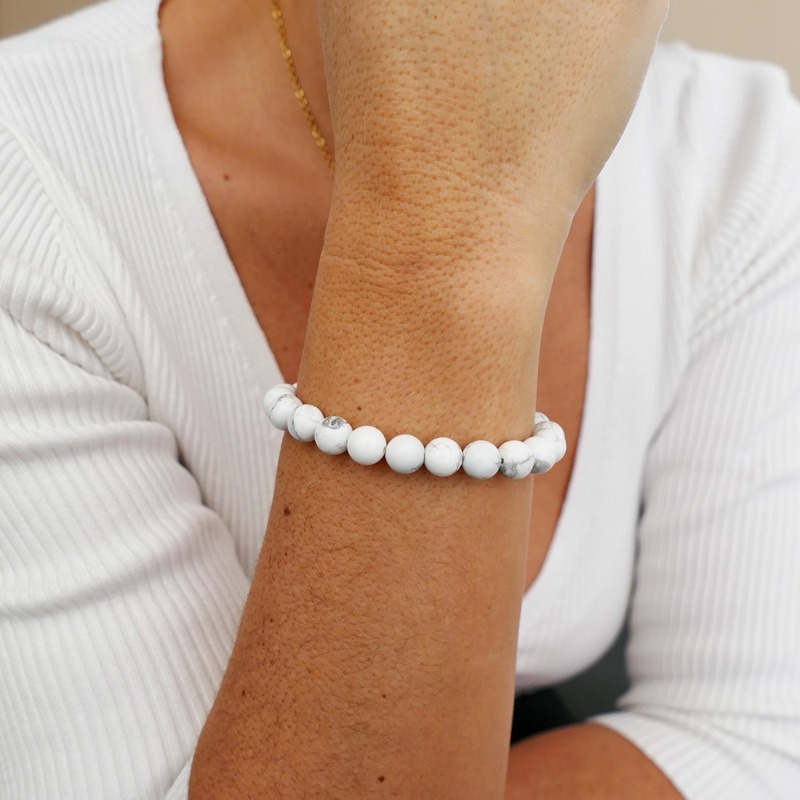 Bracelet Howlite 8mm