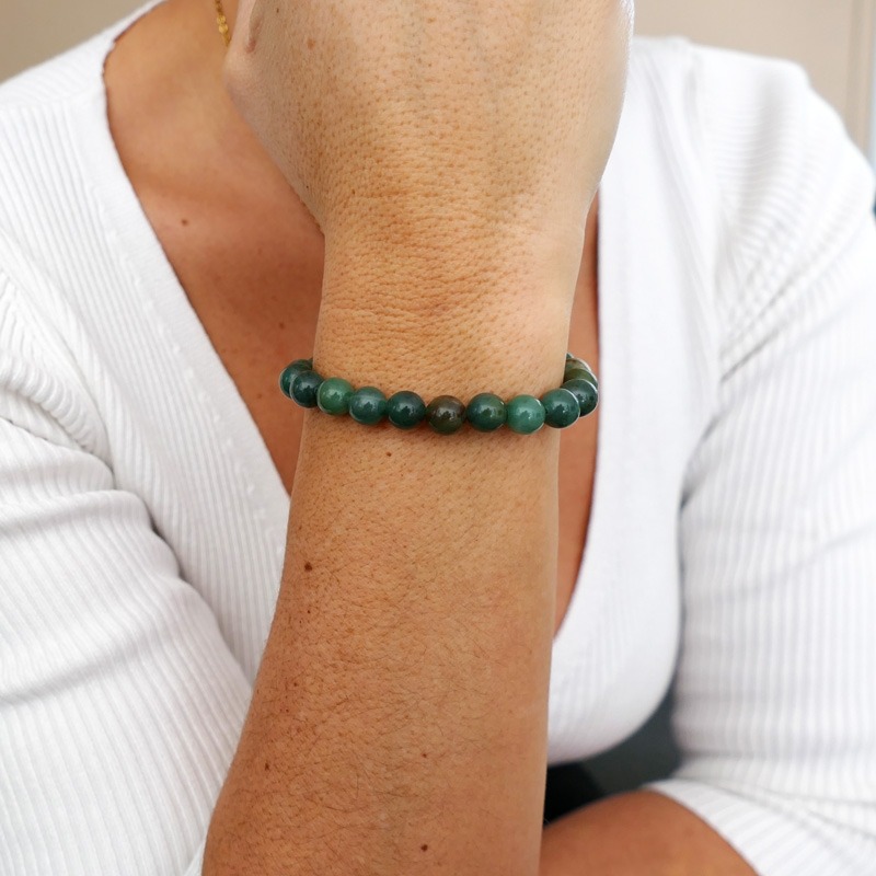 Bracelet Jade Africain 8mm