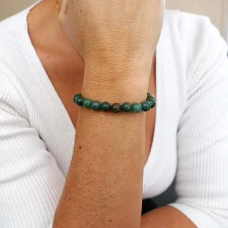 Pulsera de Jade Africano de 8 mm.