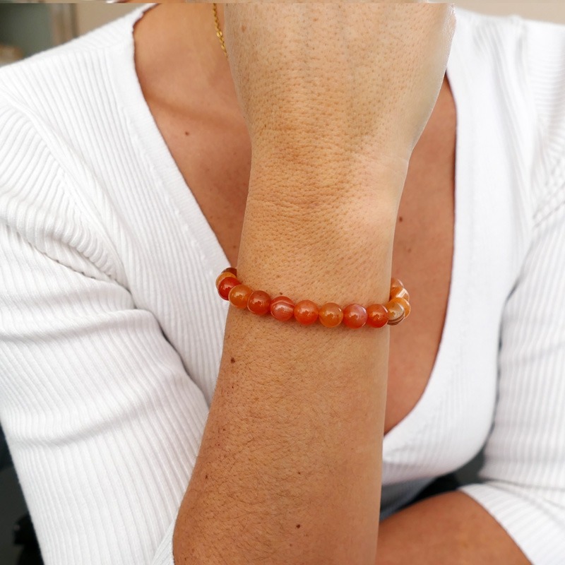 Bracelet Agate Botswana 8mm