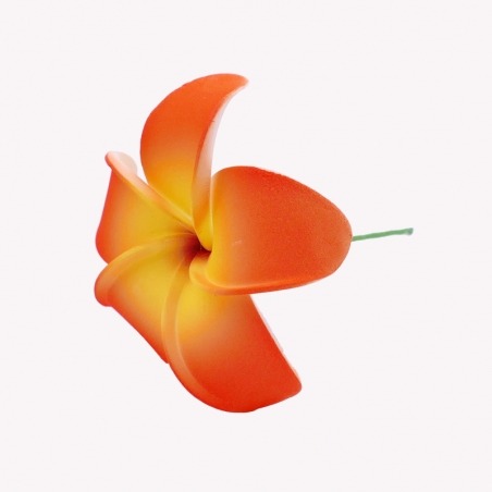 Flor de Cabello Frangipani Naranja