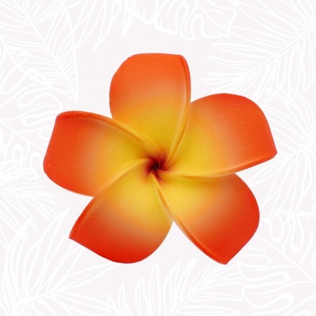 Flor de Cabello Frangipani Naranja