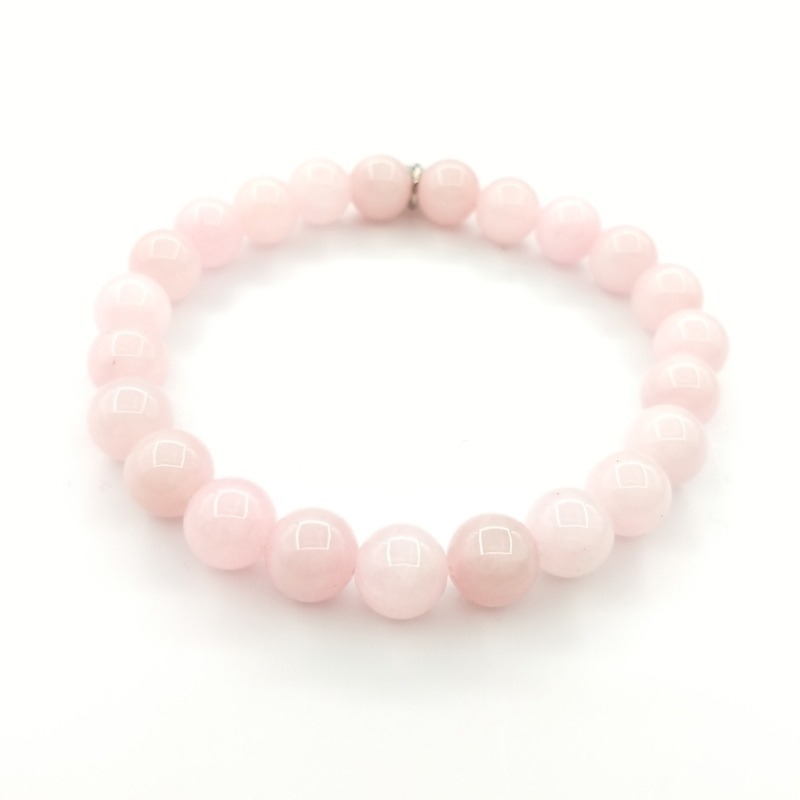 pulsera de cuarzo rosa