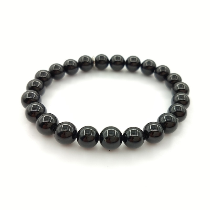 Bracelet Tourmaline Noire 8mm