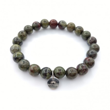 Pulsera de Jaspe Sangre de Dragón de 8 mm.