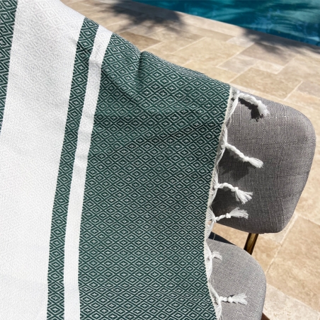 Serviette Fouta Plage Vert Large