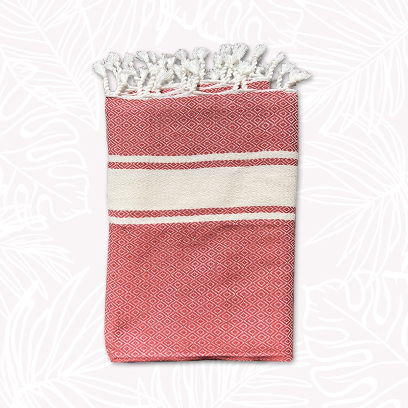 Toalla Fouta de playa Roja XL