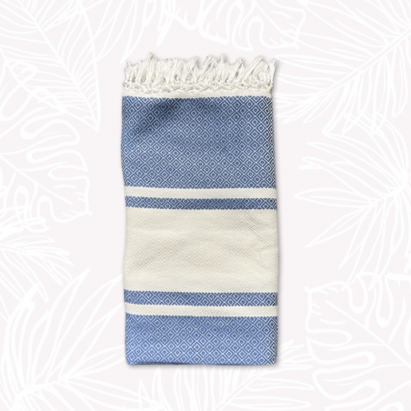 Toalla Fouta de Playa Azul Grande