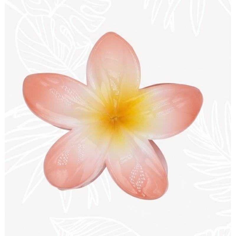 Pince Fleur Cheveux Corail