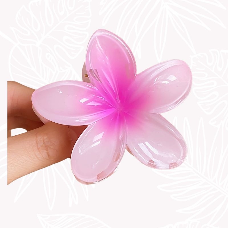 Pince Fleur Cheveux Rose