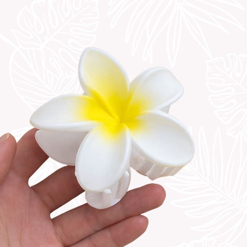Pince Fleur Cheveux Blanche mate