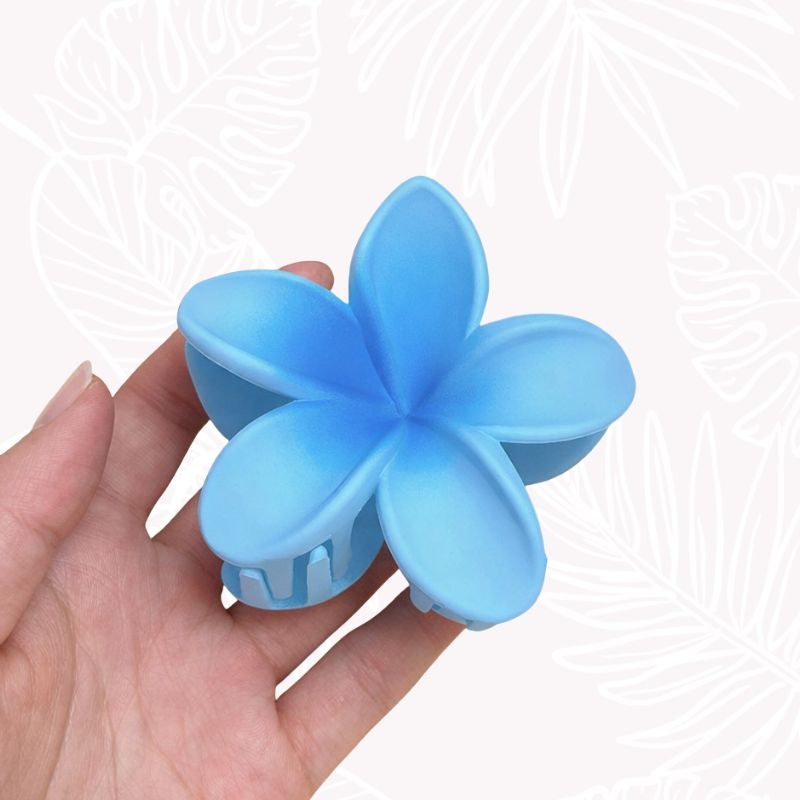 Pince Fleur Cheveux Bleue mate