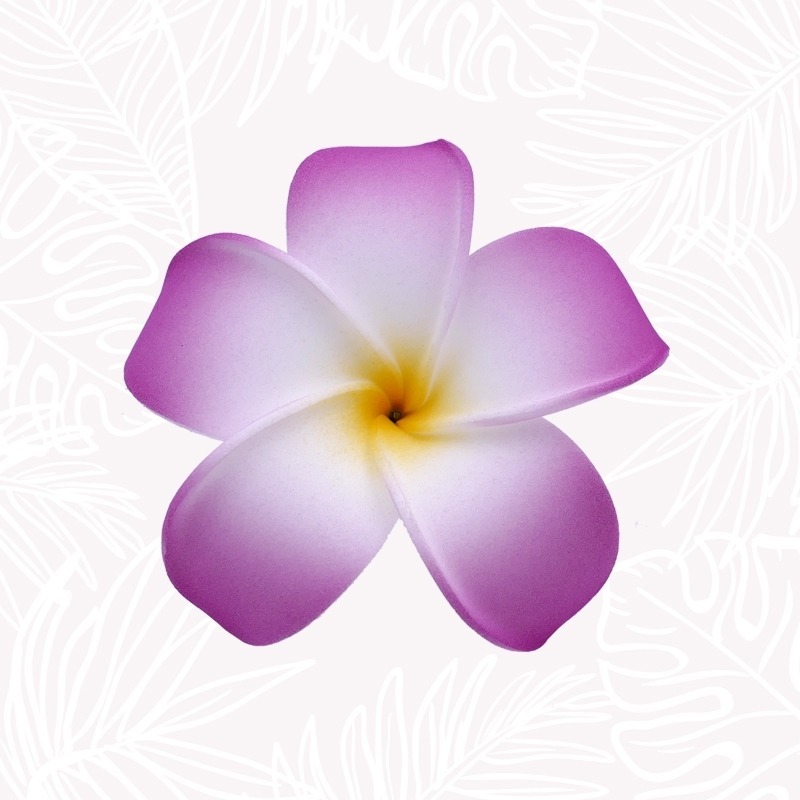 Flor para el Pelo Frangipani Violeta