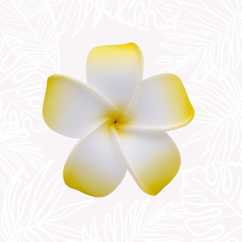 Flor para el Pelo Frangipani Amarilla