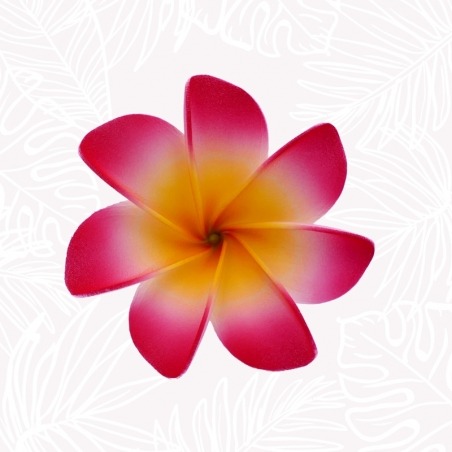 Fleur tiare rouge