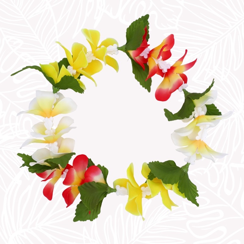 Corona de flores de Tahití