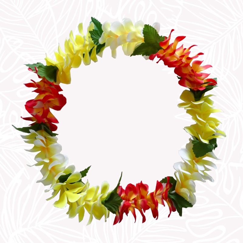 Collar de flores de Tahití